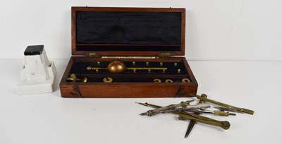 Lot 250 - A group of drawing instruments including...