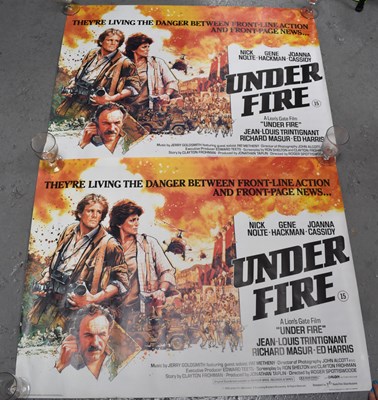 Lot 117 - Two original vintage “Under Fire” quad size...