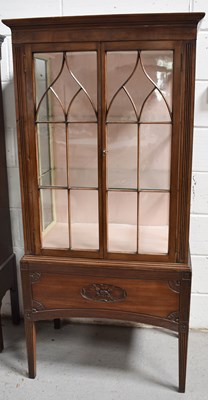 Lot 460 - A 20th century mahogany display cabinet,...