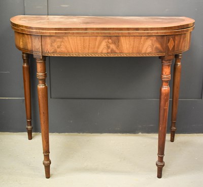 Lot 458 - A 19th century mahogany tea table, with...