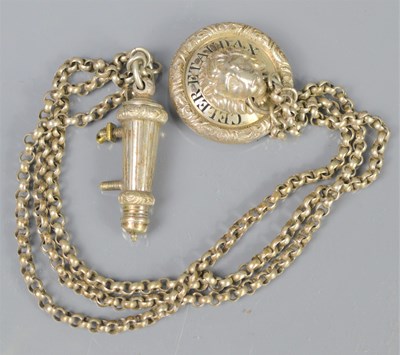 Lot 467 - A Victorian officers lion headed cross belt...
