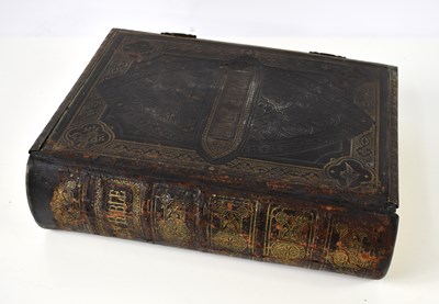 Lot 352 - A 19th century gilt tooled hard leather bound '...