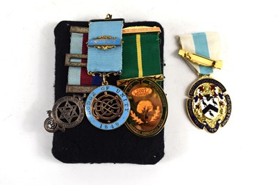 Lot 29 - Masonic Interest: a group of Masonic jewels,...