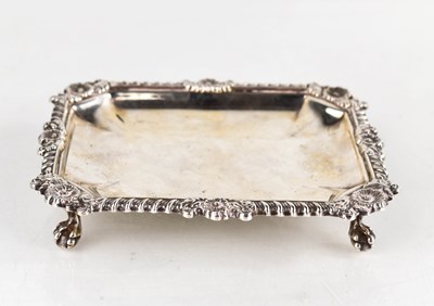Lot 287 - An Asprey silver dish with gadrooned rim and...
