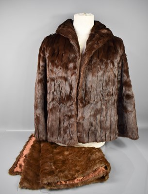 Lot 499 - A vintage Mink fur jacket and shawl