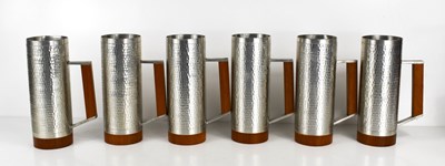 Lot 55 - A set of mid-century Selangor Malaysian pewter...