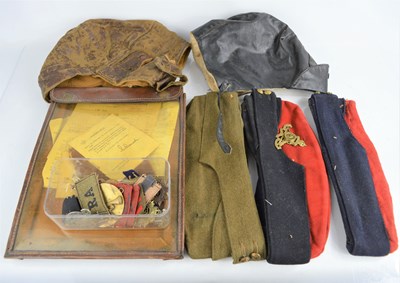 Lot 459 - A pair of WWII Royal Artillery SNCO Side Caps...