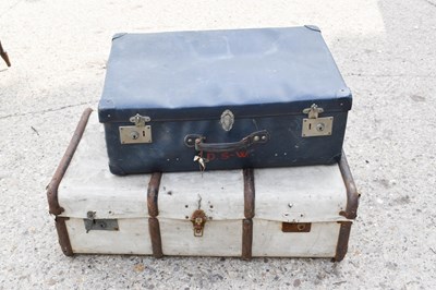 Lot 340 - Two vintage travelling trunks