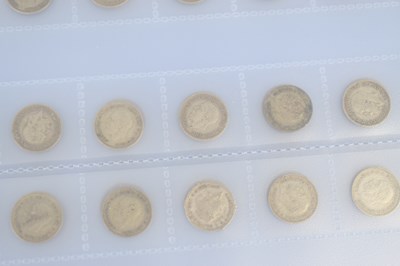 Lot 46 - An album of Victorian and later silver...