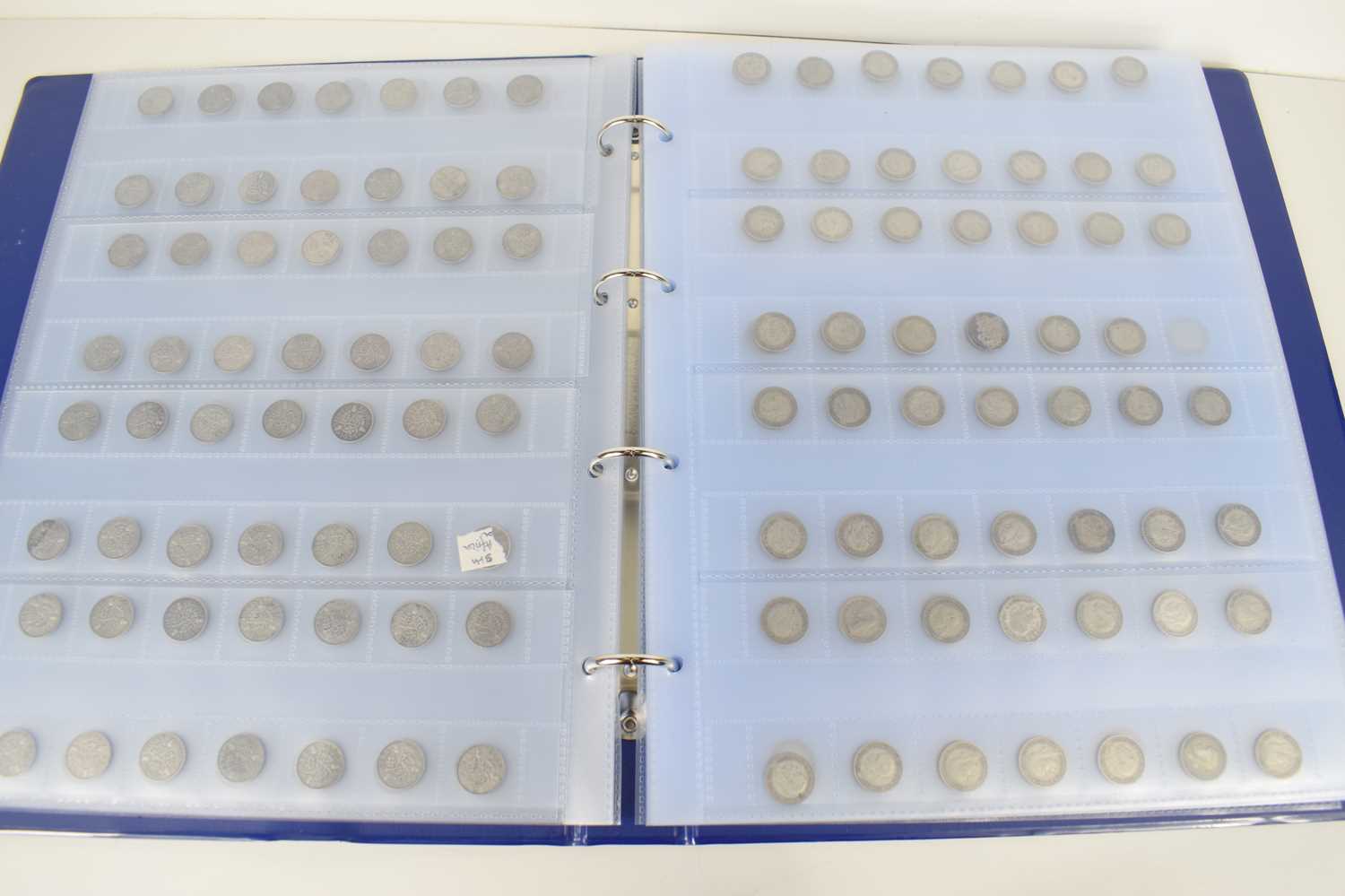 Lot 46 - An album of Victorian and later silver...