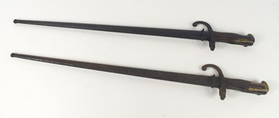 Lot 30 - Two French model 1874 bayonets, one marked St...