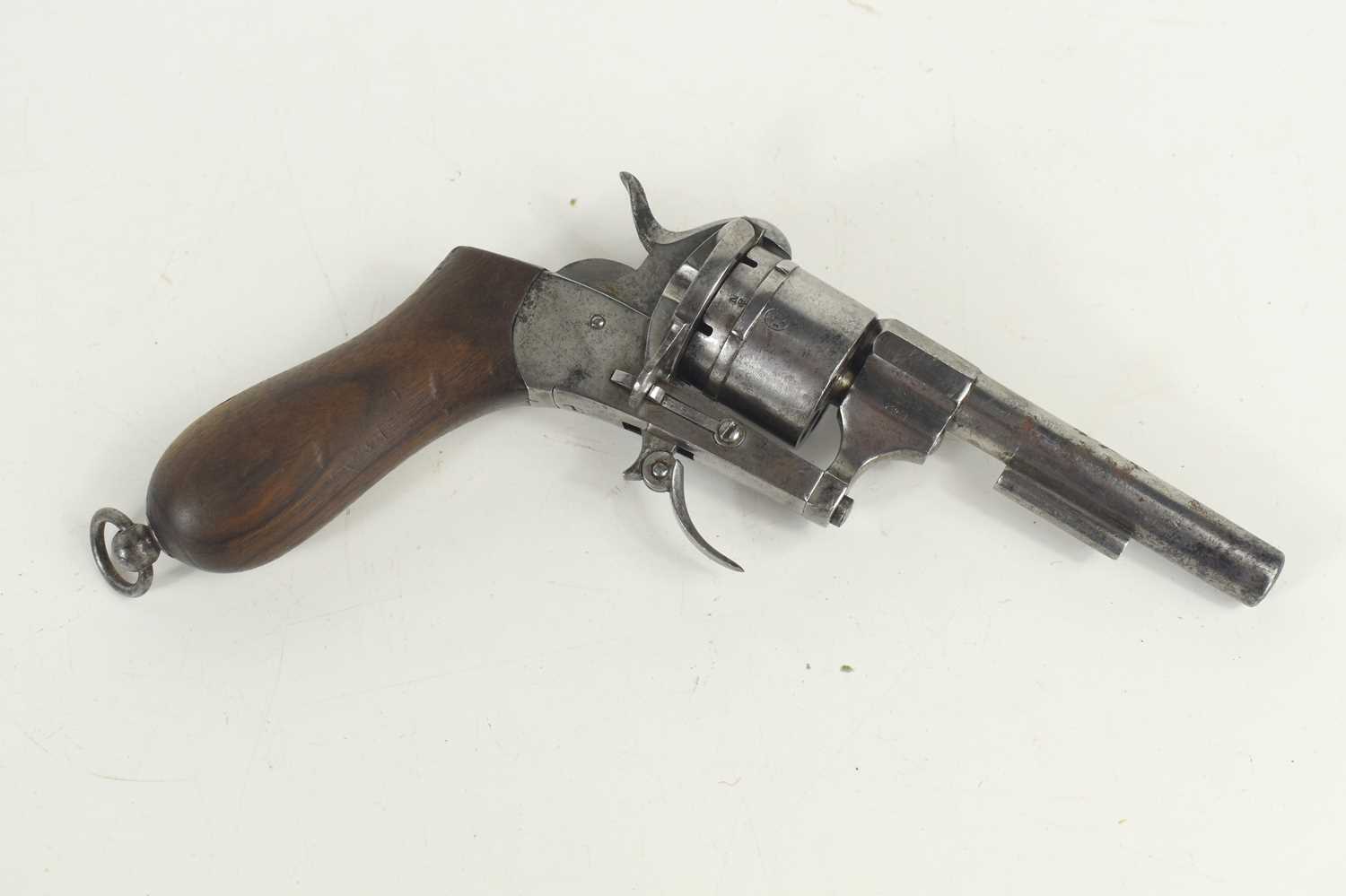 Lot 17 - An early 20th century Belgian six shot pinfire...