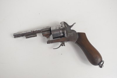 Lot 17 - An early 20th century Belgian six shot pinfire...