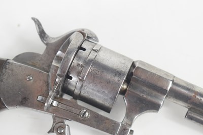 Lot 17 - An early 20th century Belgian six shot pinfire...