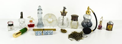 Lot 199 - Two Avon novelty glass perfume bottles,...