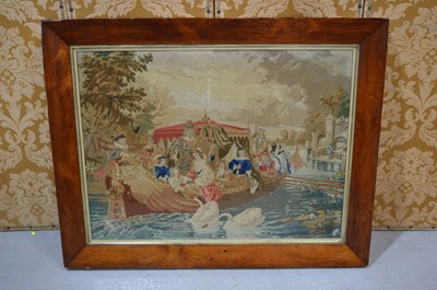 Lot 559 - A large tapestry depicting "The happier days...