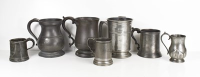 Lot 118 - Regency tankard from the Nags Head (engraved...