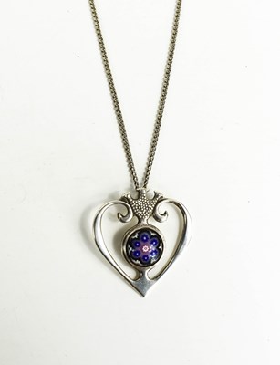Lot 78a - A Caithness silver and millefiori glass...