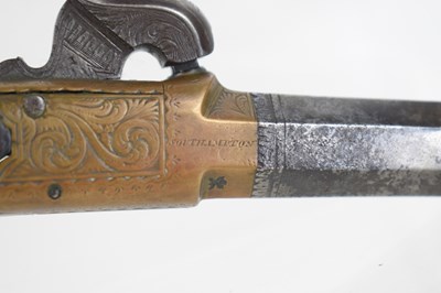 Lot 5 - A 19th century boxlock percussion pistol by...
