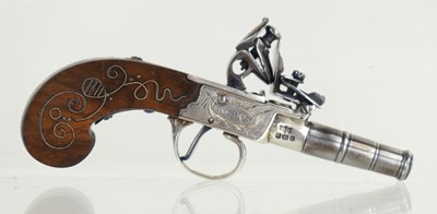 Lot 6 - An 18th century flintlock boxlock miniature...