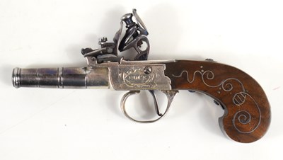 Lot 6 - An 18th century flintlock boxlock miniature...
