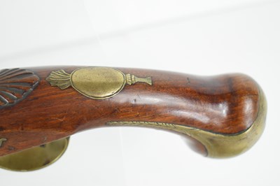 Lot 12 - A pair of 18th century flintlock pistols, the...