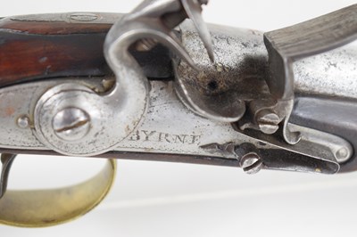 Lot 12 - A pair of 18th century flintlock pistols, the...