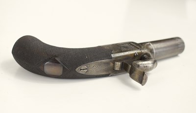 Lot 1 - A fine cased pair of boxlock percussion pocket...