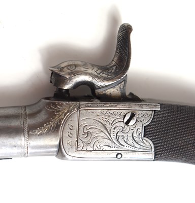 Lot 1 - A fine cased pair of boxlock percussion pocket...