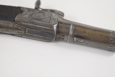 Lot 1 - A fine cased pair of boxlock percussion pocket...