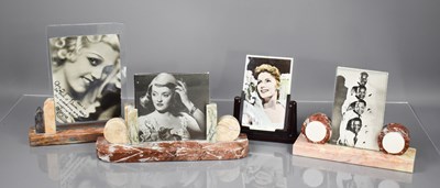 Lot 395 - Four Art Deco picture frames, one in bakelite...