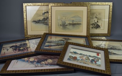 Lot 548 - A group of Japanese pictures and prints.