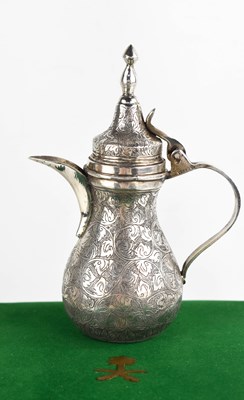 Lot 266 - An Indonesian silver teapot, of baluster shape,...