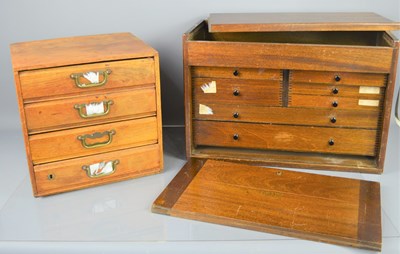Lot 386 - A vintage Moore & Wright seven drawer...