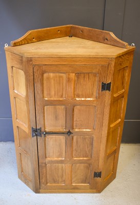 Lot 669 - A Wilf Hutchinson 'Squirrelman' corner cabinet,...