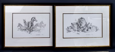 Lot 555 - A pair of David Shepherd limited edition...