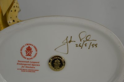 Lot 125 - A Royal Crown Derby paperweight Savannah...