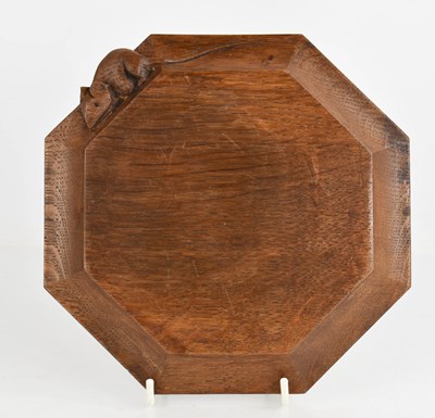 Lot 294 - Robert Thompson 'Mouseman' teapot stand carved...
