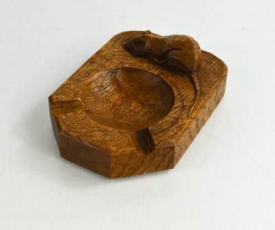 Lot 304 - Robert Thompson 'Mouseman' oak ashtray with...