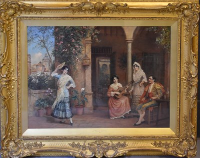 Lot 524 - J Trevor Haddon (19th century): Flamico dancer...