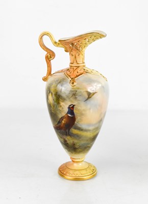Lot 19 - A Royal Worcester ewer by JAS Stinton, with...
