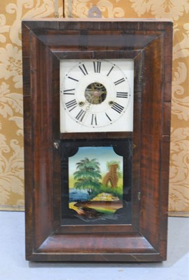Lot 318 - An American wall twenty four hour, chiming...