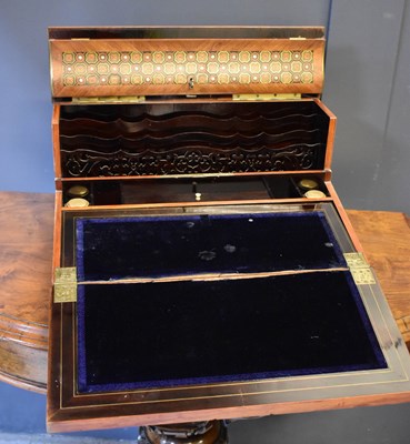 Lot 311 - A fine Napoleon III brass bound and mother of...