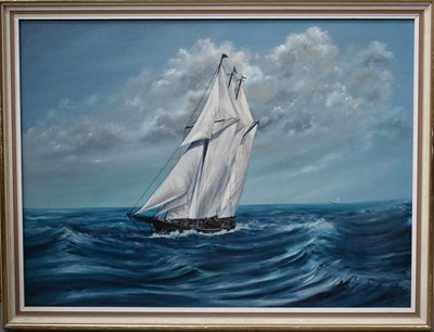Lot 564 - W. H Cage (20th century): oil on canvas...