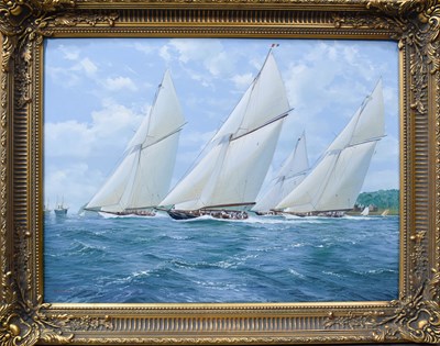 Lot 573 - Michael J Whitehand (20th century): yachts,...
