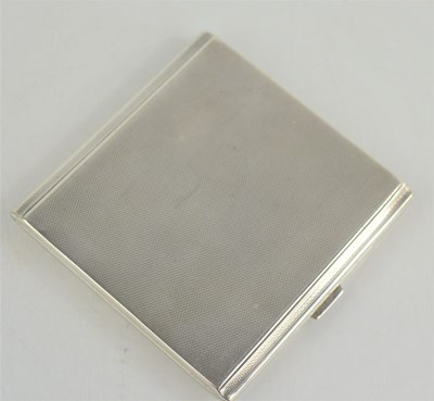 Lot 296 - A silver cigarette case, Birmingham 1932,...