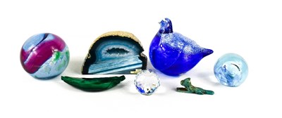 Lot 11 - A Caithness glass paperweight, a Cristallerie...