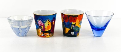 Lot 23 - A pair of Goebel porcelain cups, by R...
