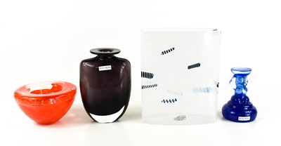 Lot 2 - Four pieces of Kosta Boda glassware, to...