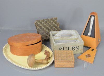 Lot 316 - A vintage Wittner metronome together with a...